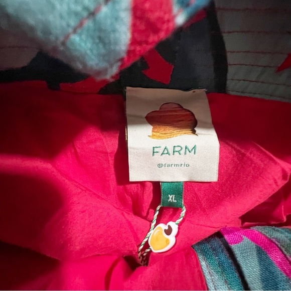 Farm Rio Red Summer Foliage Mini Dress - Picture 8 of 14